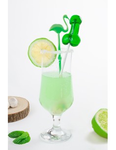 Sucette pénis Mojito avec alcool 2