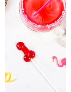 Sucette pénis daiquiri fraise avec alcool 2