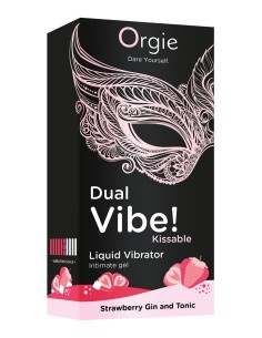 Gel d'excitation Dual Vibe Strawberry Gin Tonic Liquid Vibrator 2