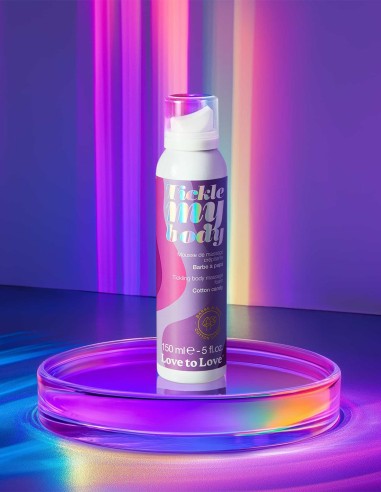 Mousse massage crépitante - barbe à papa