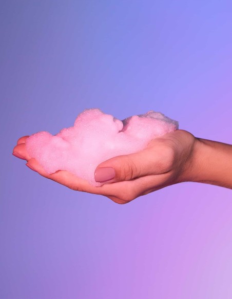 Mousse massage crépitante - fraise