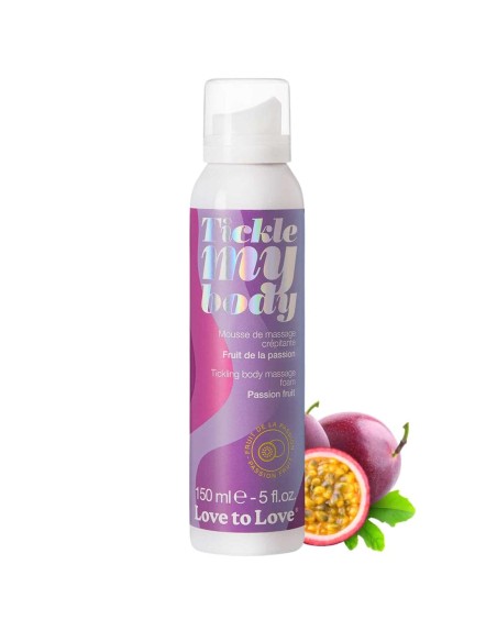 Mousse massage crépitante - fruits de la passion