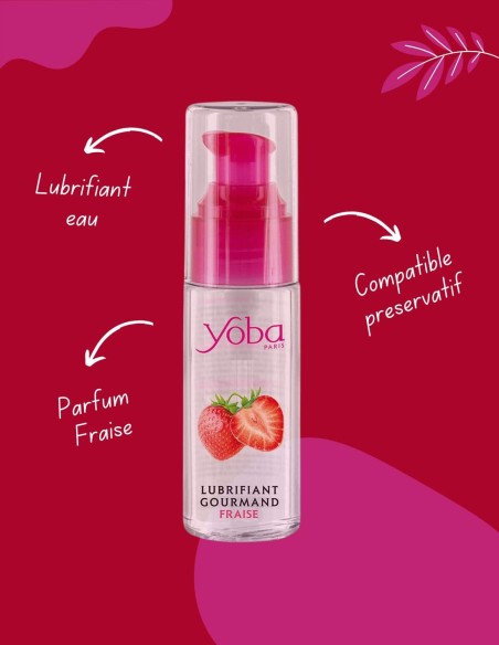 Lubrifiant parfumé fraise 50ml - Yoba