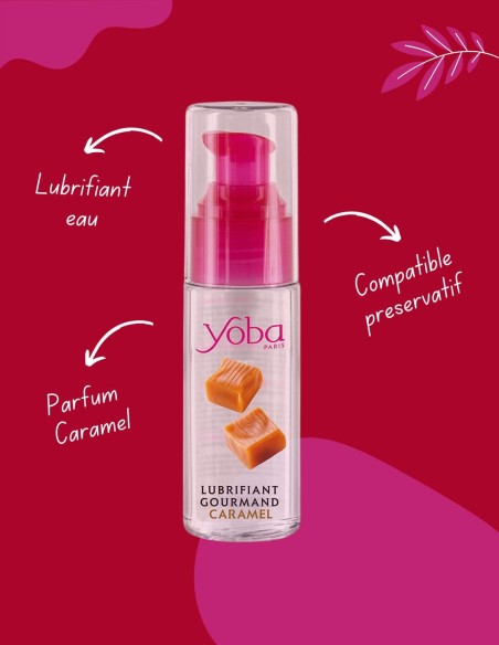 Lubrifiant parfumé caramel 50ml - Yoba