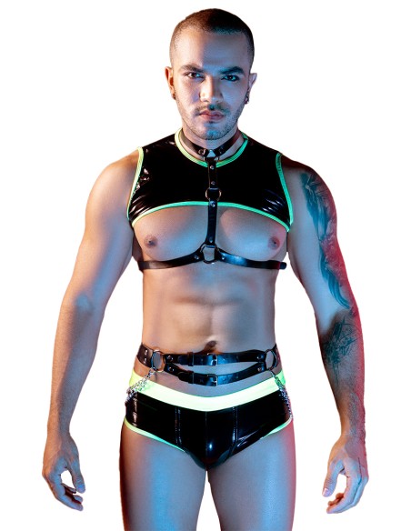 Ensemble sexy fluo 4 pièces - J Lingerie