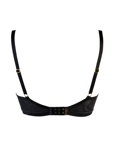 Soutien-gorge tulle et dentelle noir V-10711 - Axami