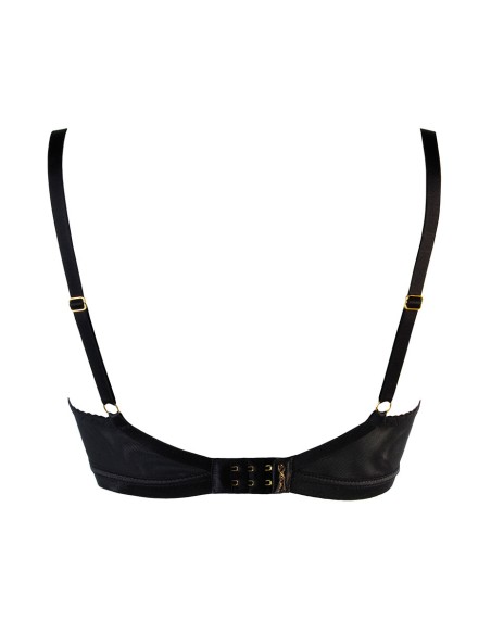 Soutien-gorge tulle et dentelle noir V-10711 - Axami