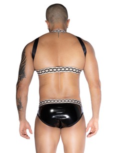 Ensemble sexy deux pièces noir et blanc - J Lingerie 2