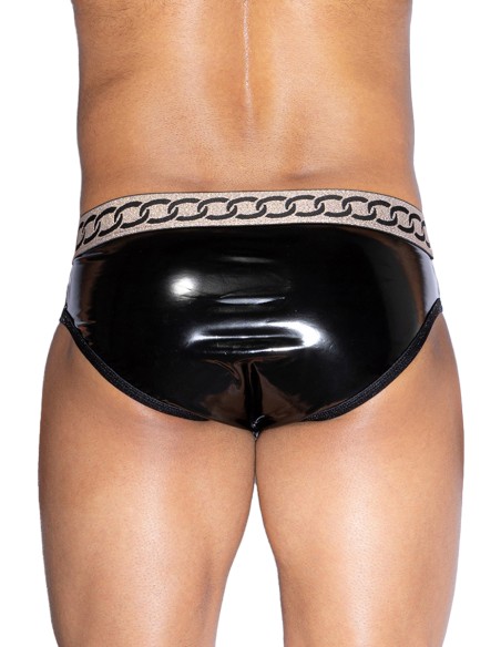 Slip sexy noir et blanc - J Lingerie