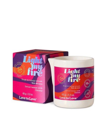 Bougie de massage Noix de coco - Love to Love Bougie de massage Noix de coco - Love to Love