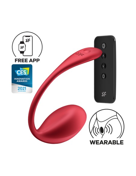 Oeuf vibrant connecté Shiny Petal red - Satisfyer
