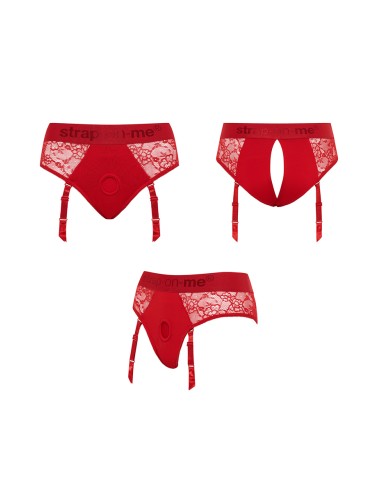 Harnais lingerie Diva (rouge) - Strap On Me Harnais lingerie Diva (rouge) - Strap On Me