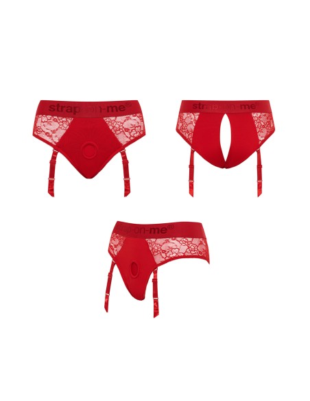 Harnais lingerie Diva (rouge) - Strap On Me Harnais lingerie Diva (rouge) - Strap On Me
