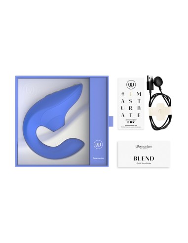 Double stimulateur Womanizer Blend bleu