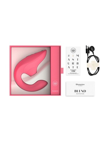 Double stimulateur Womanizer Blend rose éclatant