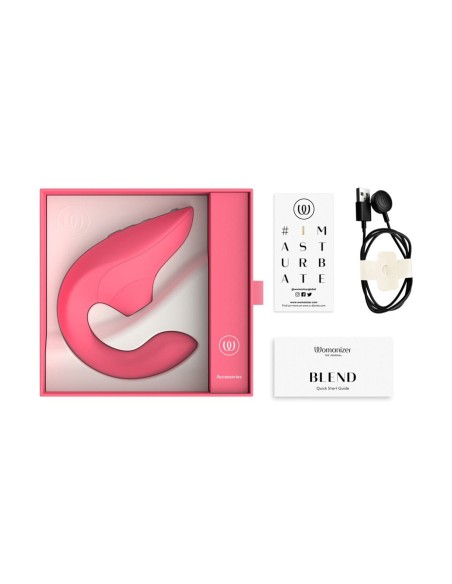 Double stimulateur Womanizer Blend rose éclatant