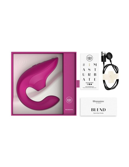 Double stimulateur Womanizer Blend Fuchsia Double stimulateur Womanizer Blend Fuchsia