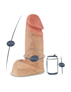 Gode Real Skin Suprème Model 1 flesh 30 x 9,9 cm - SilexD 2