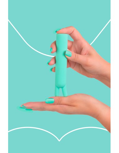Mini vibro rechargeable BlissStars vert - FairyGasm