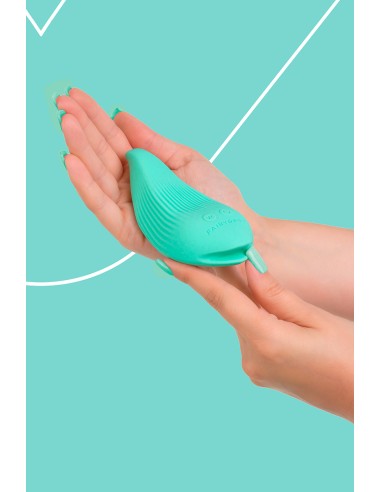 Mini vibro rechargeable DelightfulWave vert - FairyGasm