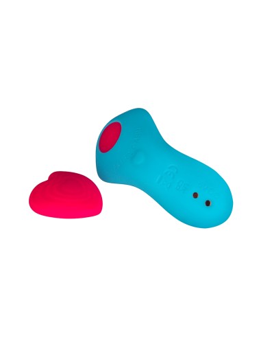 Stimulateur télécommandé de culotte HeartGem bleu - FairyGasm