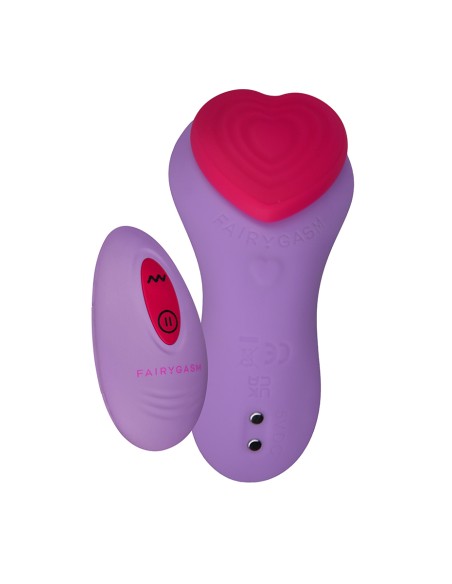 Stimulateur télécommandé de culotte HeartGem violet - FairyGasm