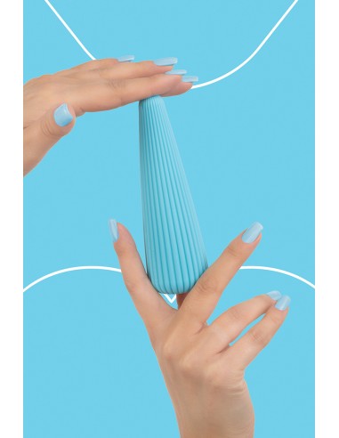 Vibro rechargeable IcyCone bleu - FairyGasm