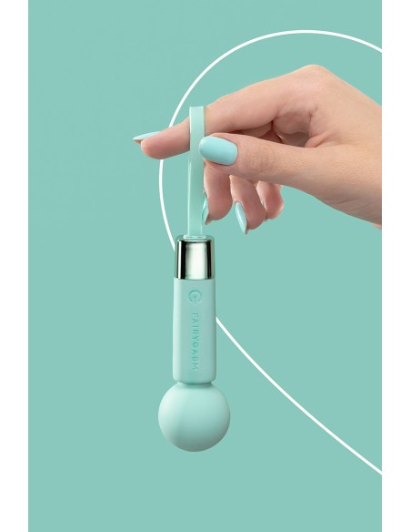 Mini vibro rechargeable Pearlstasy vert - FairyGasm