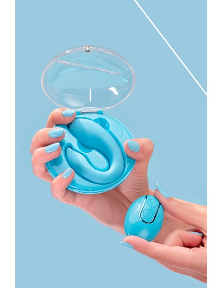 Vibro pour couples PleasureBerry bleu - FairyGasm