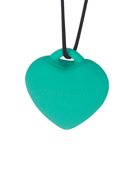 Stimulateur pendentif PleasureStone vert - FairyGasm