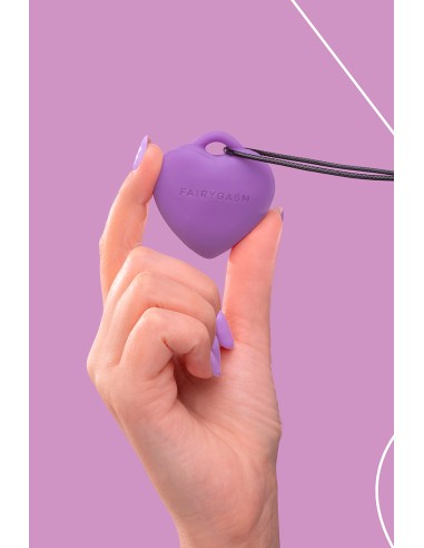 Stimulateur pendentif PleasureStone violet - FairyGasm