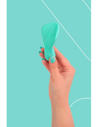 Mini vibro rechargeable SilkenTouch vert - FairyGasm