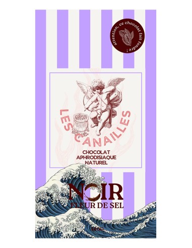 Chocolat noir fleur de sel - Tablette 100g - Les canailles