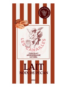 Chocolat au lait noix de pécan - Tablette 100g - Les canailles