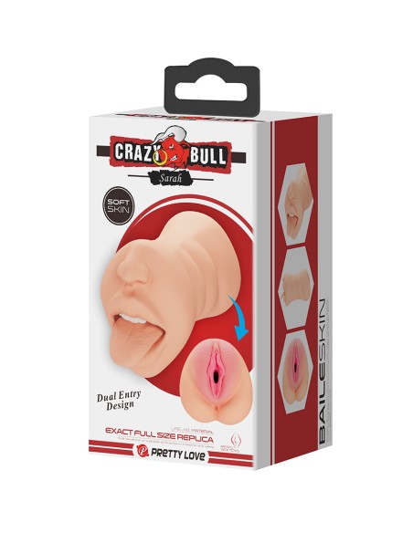 Masturbateur réaliste Sarah bouche et vagin