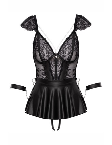 Ensemble 3 pièces lingerie Fetish - Cotelli Bondage