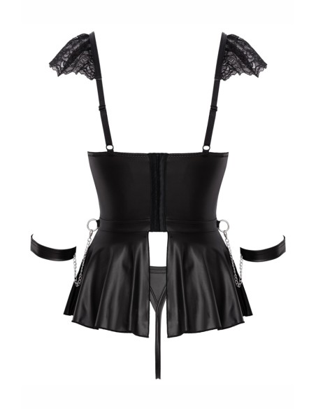 Ensemble 3 pièces lingerie Fetish - Cotelli Bondage