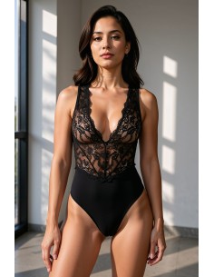 Body noir Evalie - Passion