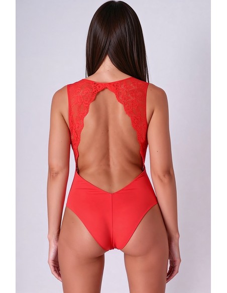Body rouge Evalie - Passion