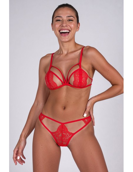 Ensemble 2 pièces rouge Anuvera - Passion