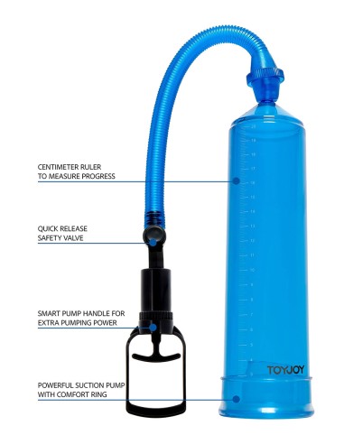 Pompe à pénis ToyJoy Power Pump bleu