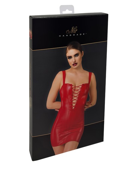 Mini robe lacée Bombshell F364 - Noir Handmade