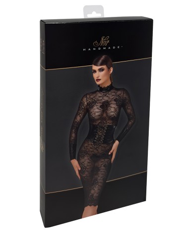 Robe corset Noirelle F375 - Noir Handmade