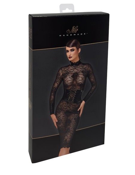 Robe corset Noirelle F375 - Noir Handmade