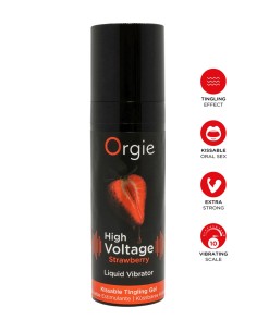 Gel d'excitation High Voltage Liquid Vibrator Fraise - Orgie