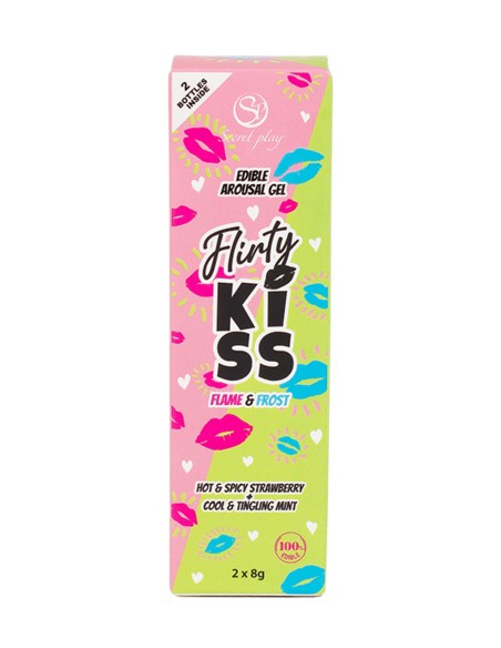 Pack 2 gels pour sexe oral Flirty Kiss - Secret Play