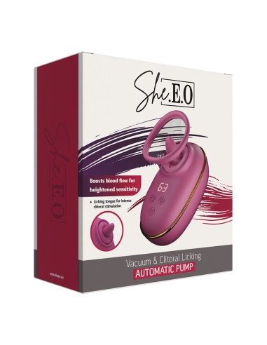 Pompe clitoridienne avec léchage et vibrations - She.E.O