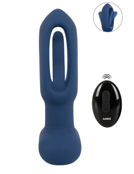 Plug anal vibrant avec langue oscillante - Anos