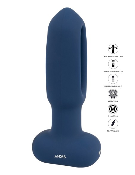 Plug anal vibrant avec langue oscillante - Anos