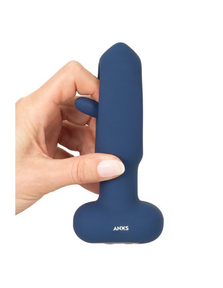 Plug anal vibrant avec langue oscillante - Anos